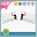 Amor impresso fronhas casal correspondência PillowCases